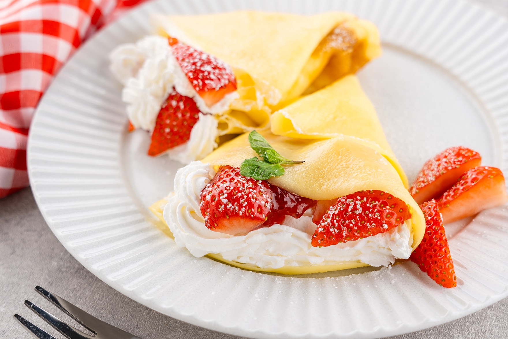 天ぷら粉でクレープ(花ころも使用)画像